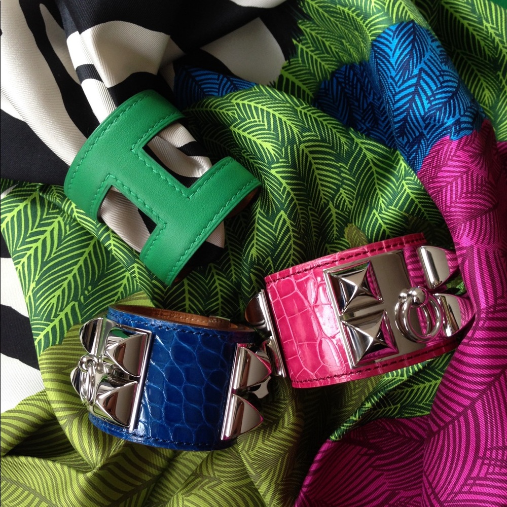 Hermes Fuschia Alligator CDC Size Small